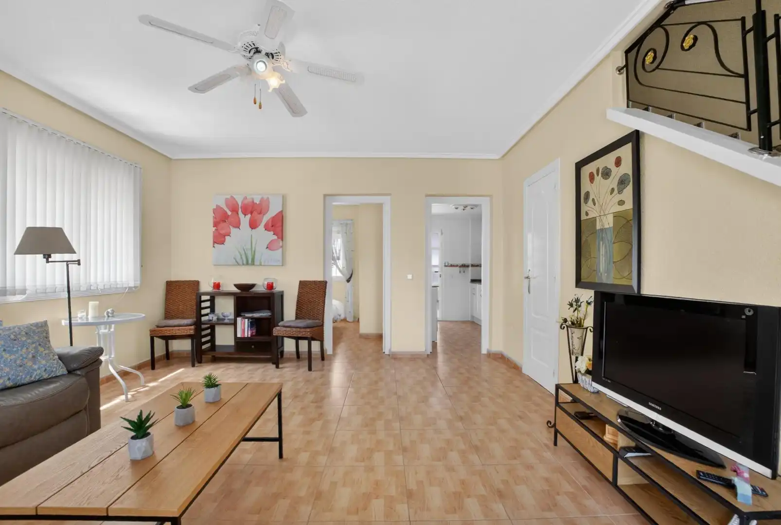 Sala de estar de Casa adosada en venta en Rojales con Aire acondicionado, Jardín privado y Terraza