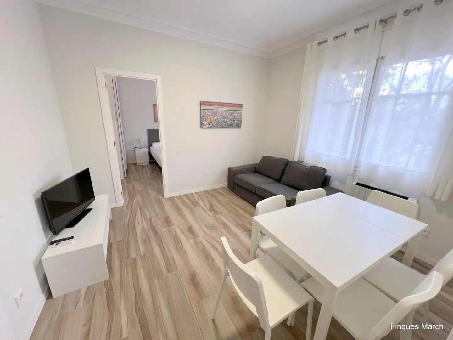 Sala de estar de Piso en venta en Barcelona con Aire acondicionado y Amueblado
