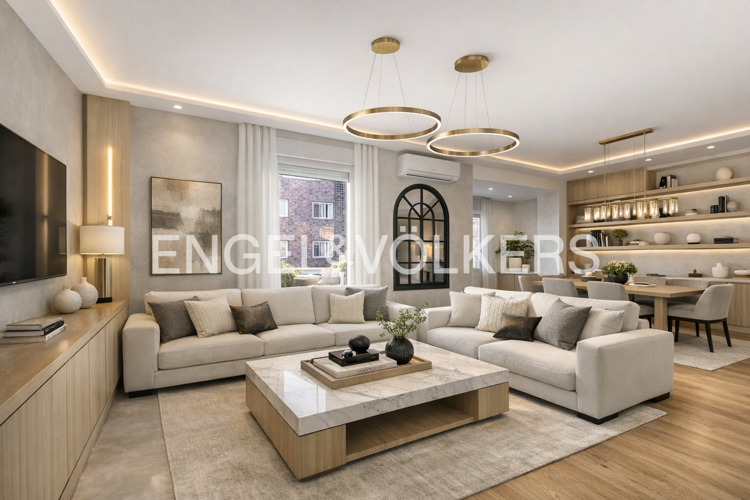 Sala de estar de Piso en venta en  Madrid Capital con Aire acondicionado, Calefacción y Balcón