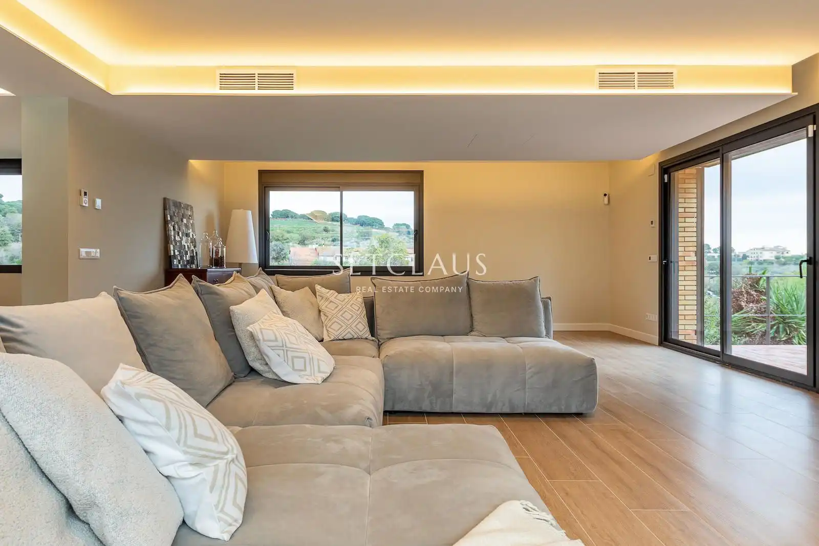 Sala de estar de Casa o chalet en venta en Tiana con Aire acondicionado, Calefacción y Terraza