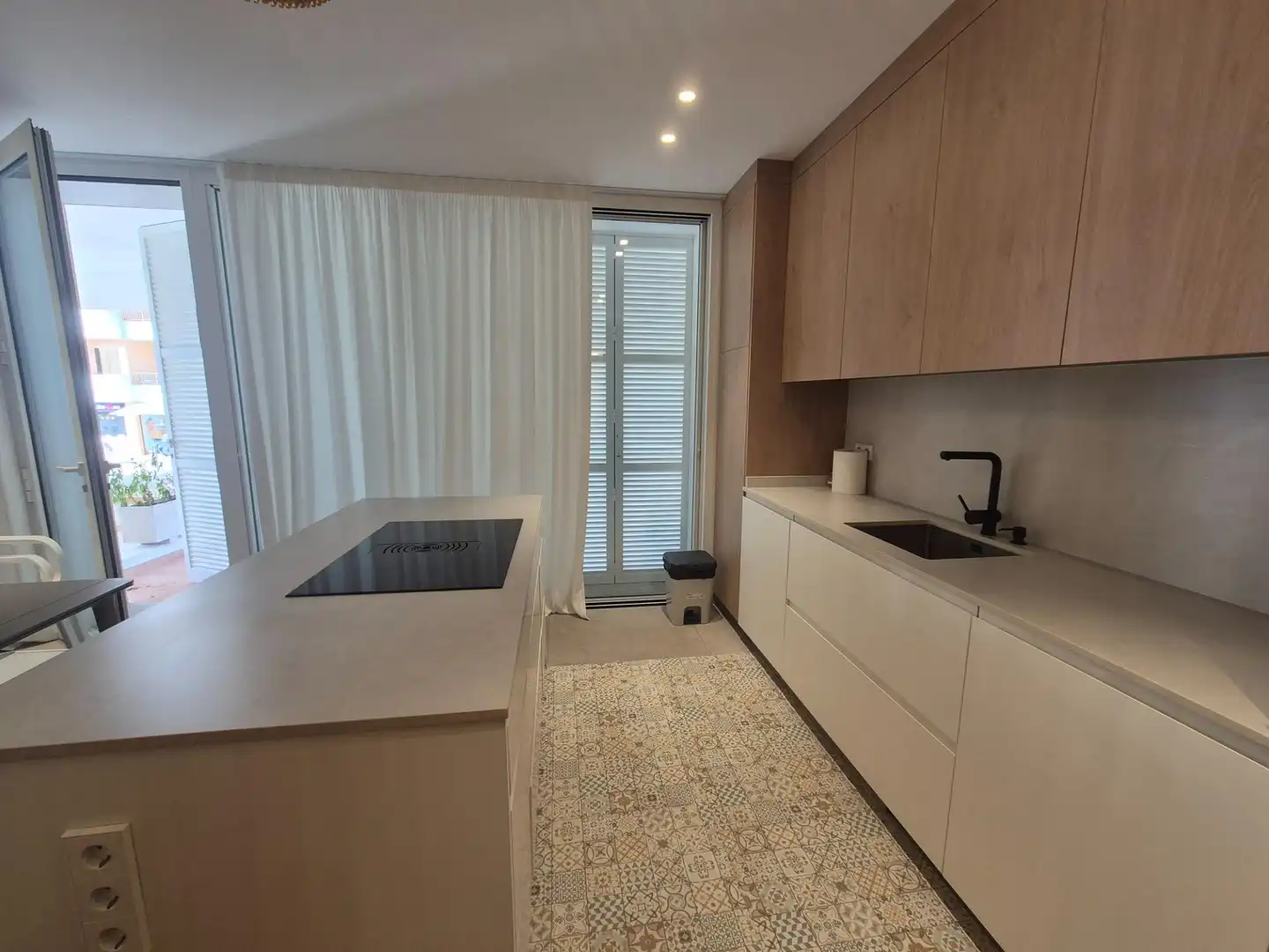 Cuina de Planta baixa de lloguer en Santa Margalida amb Aire condicionat, Parquet i Terrassa