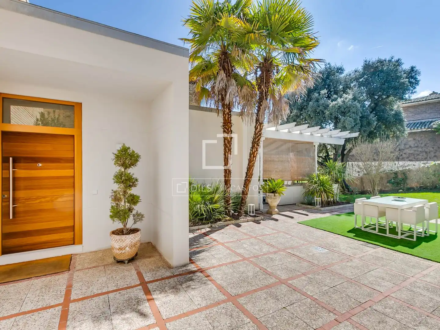 Vista exterior de Casa o chalet en venta en Algete con Aire acondicionado, Jardín privado y Parquet