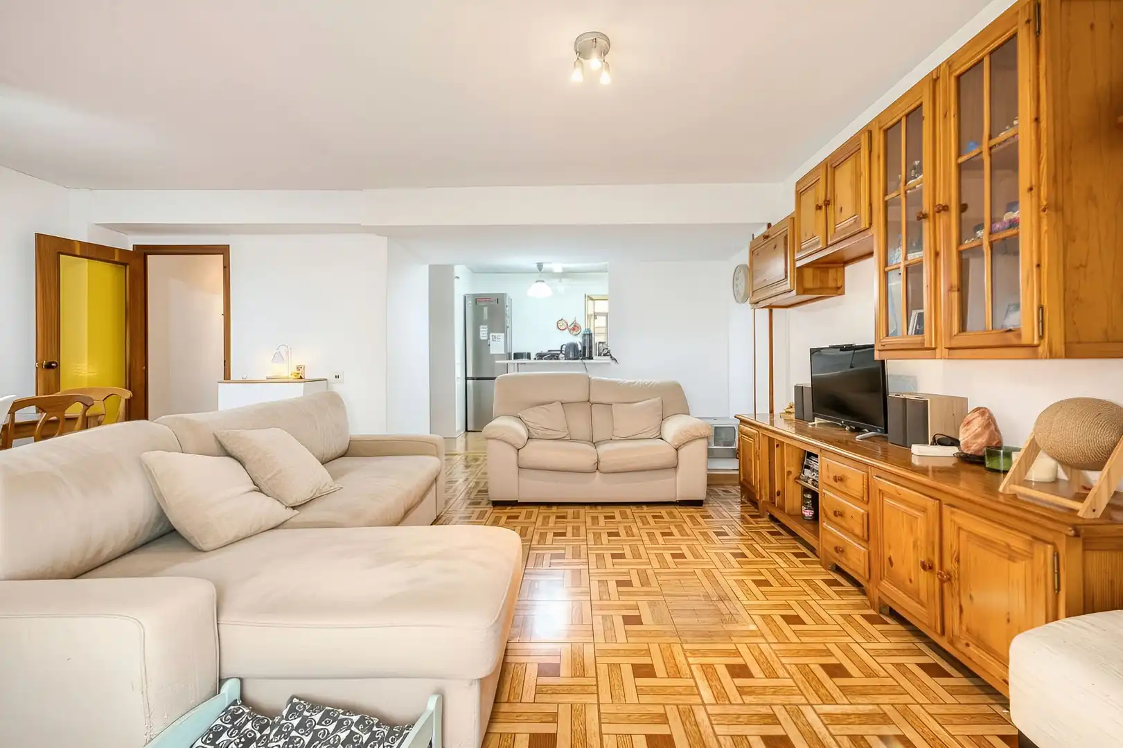 Wohnzimmer von Wohnung zum Verkauf in Mutxamel mit Parkett, Terrasse und Möbliert