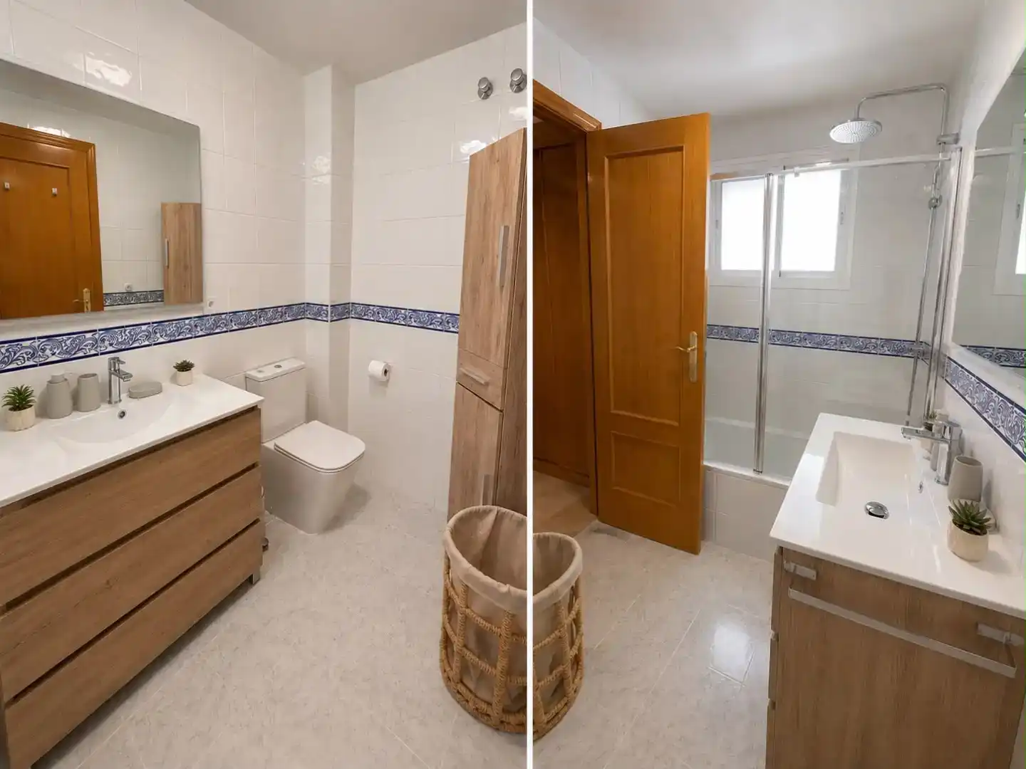 Badezimmer von Wohnung zur Miete in Estepona mit Klimaanlage, Schwimmbad und Balkon