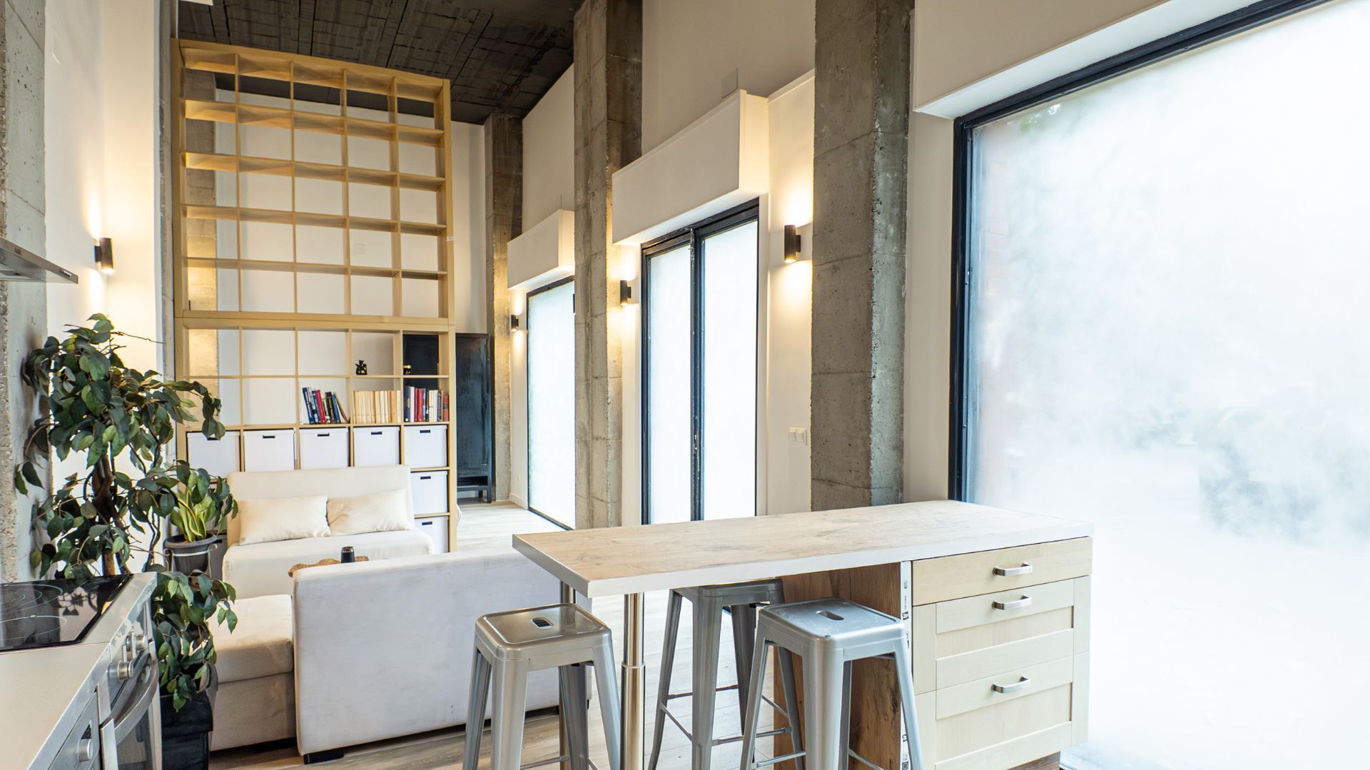 Sala d'estar de Apartament en venda en  Madrid Capital amb Aire condicionat