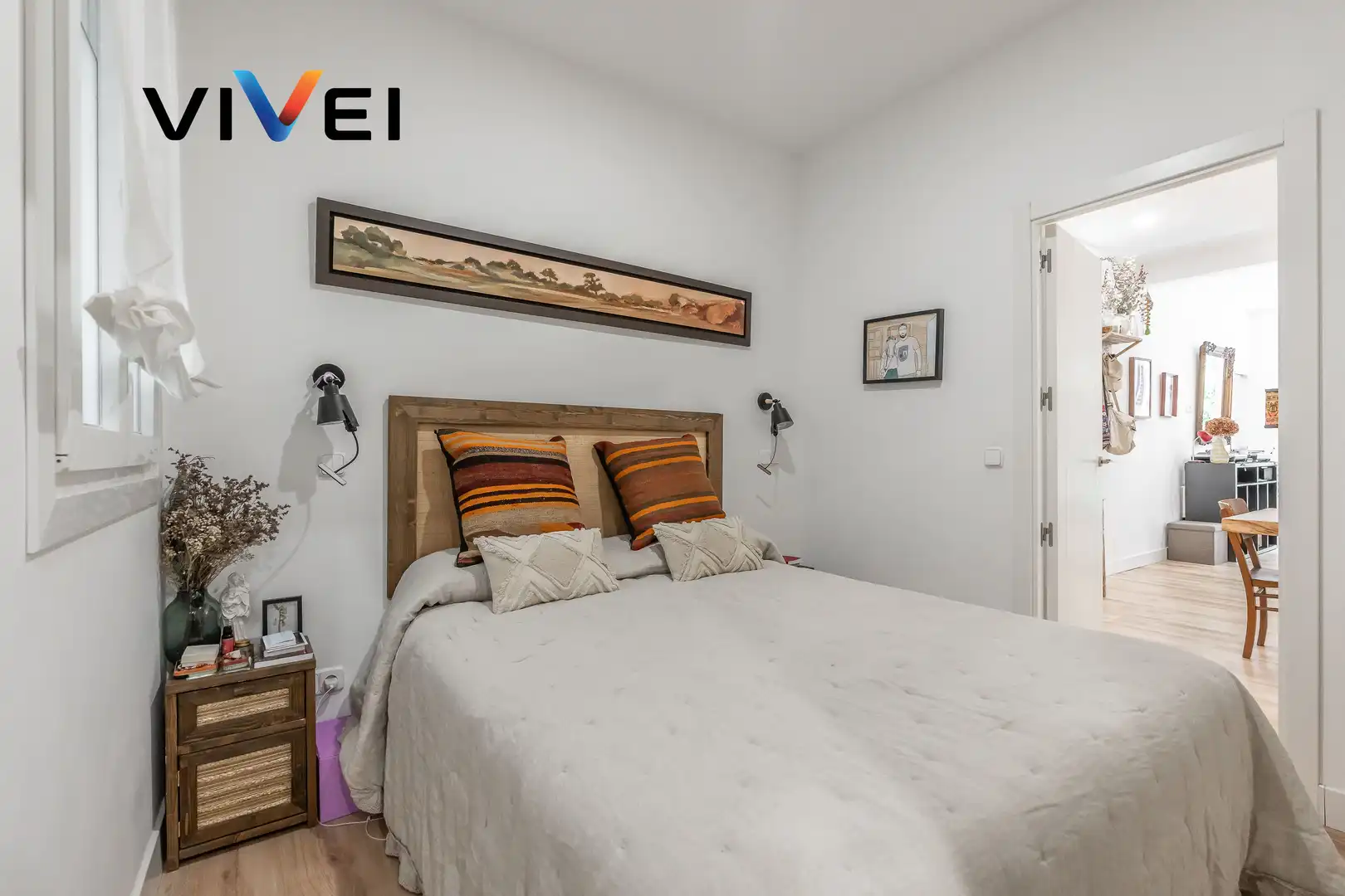 Bedroom of Flat for sale in Madrid  with Balcony