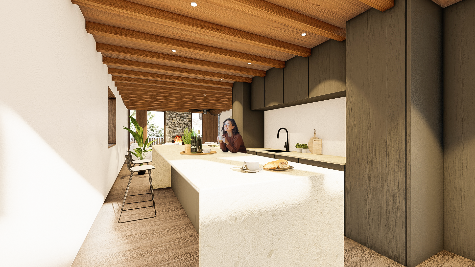 Kitchen of Single-family semi-detached for sale in Sallent de Gállego  with Heating, Private garden and Terrace