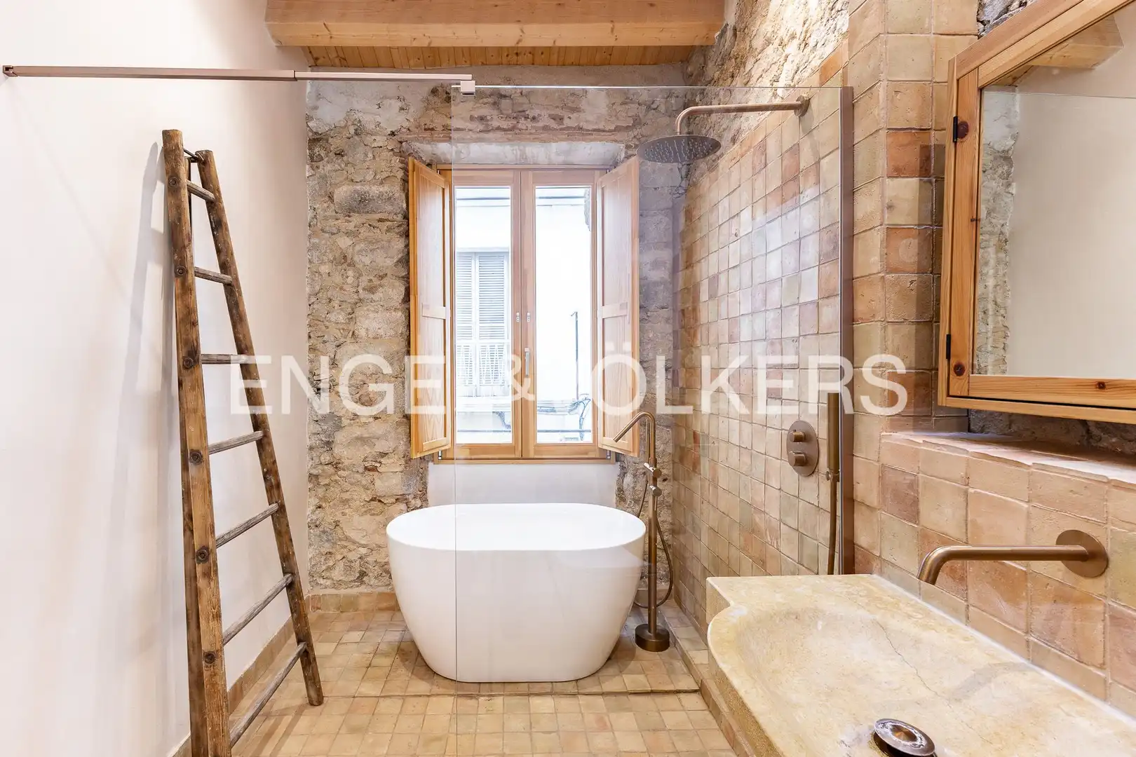 Bathroom of Houses for rent in Sant Pol de Mar  with Air Conditioner, Heating and Parquet flooring