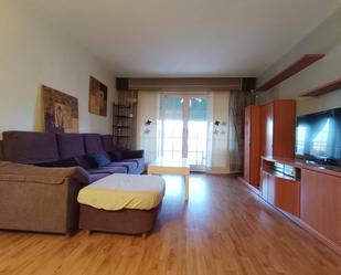 Living room of Flat for sale in Badalona  with Heating, Parquet flooring and Terrace