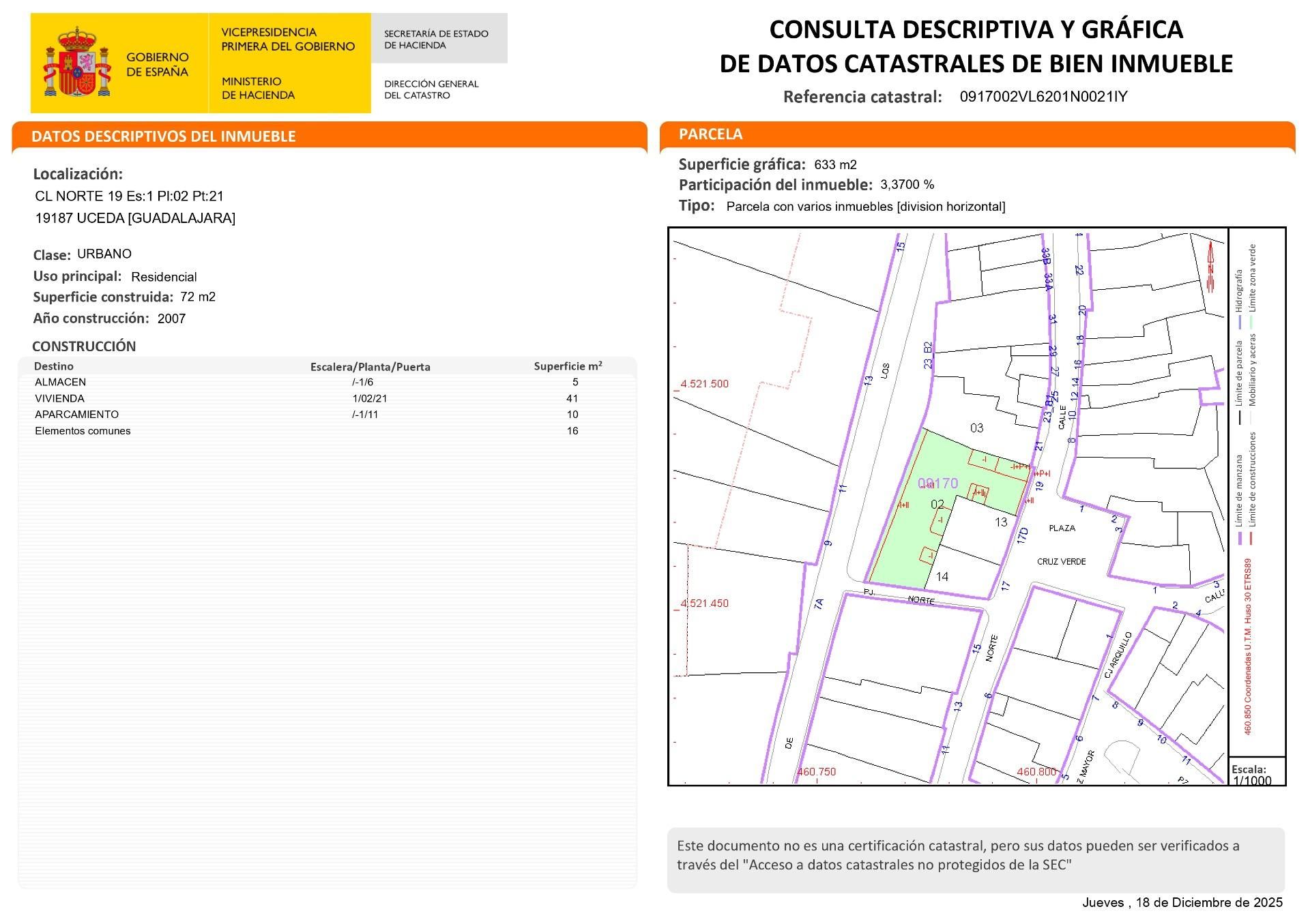 Exterior view of Flat for sale in Uceda  with Storage room