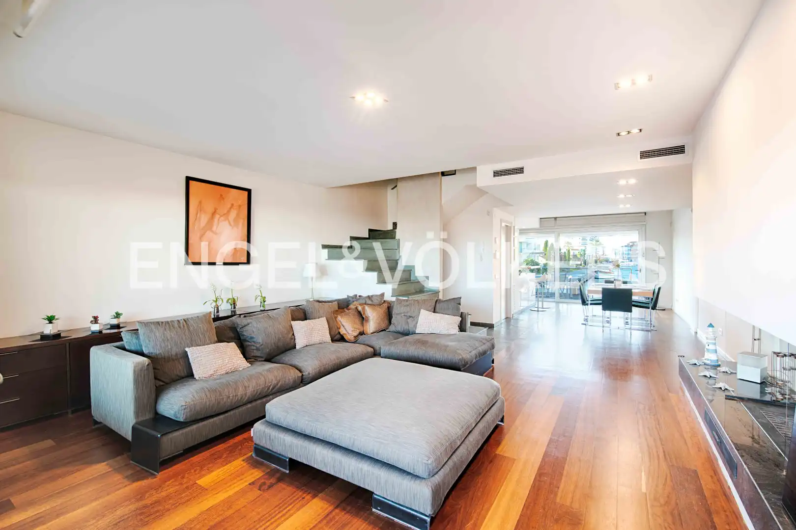 Living room of Detached homes for sale in Empuriabrava  with Air Conditioner, Terrace and Swimming Pool
