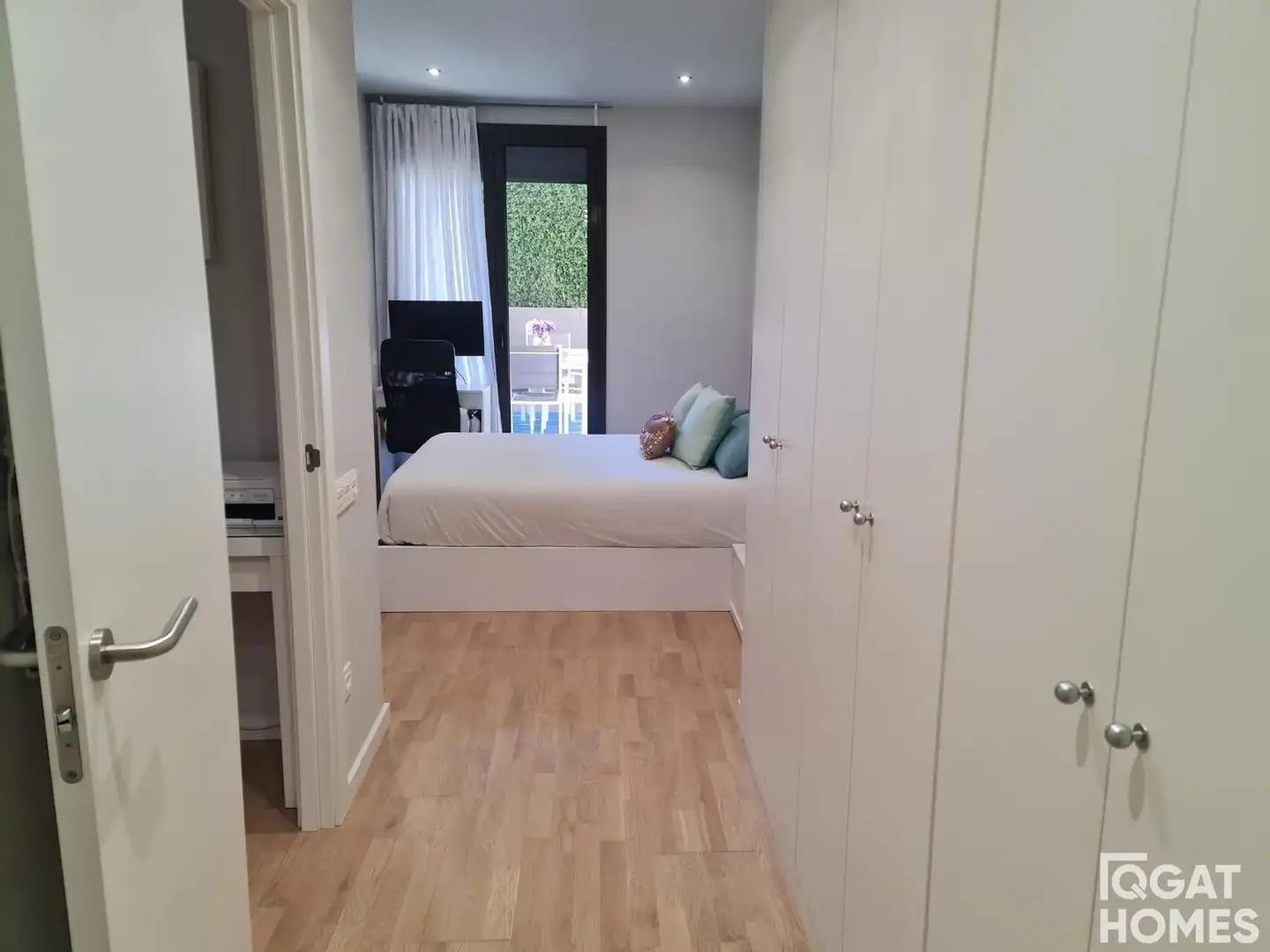 Dormitori de Pis de lloguer en Sant Cugat del Vallès amb Aire condicionat, Jardí privat i Terrassa