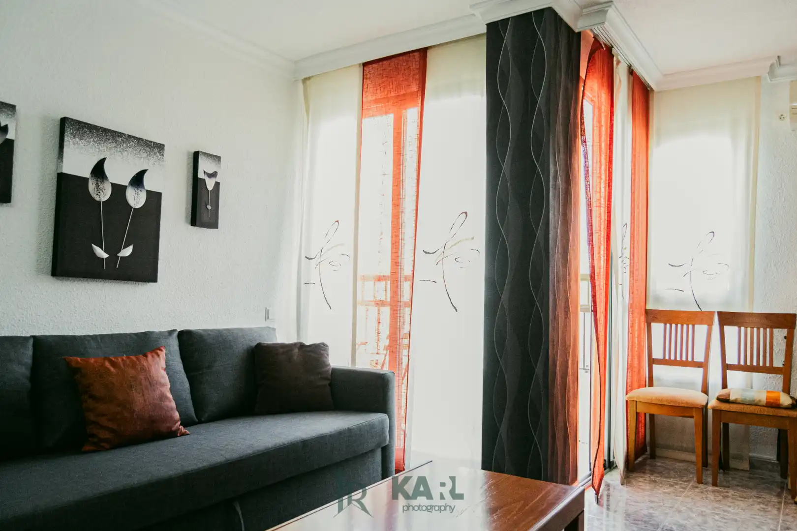 Sala de estar de Piso de alquiler en Málaga con Aire acondicionado, Calefacción y Jardín privado