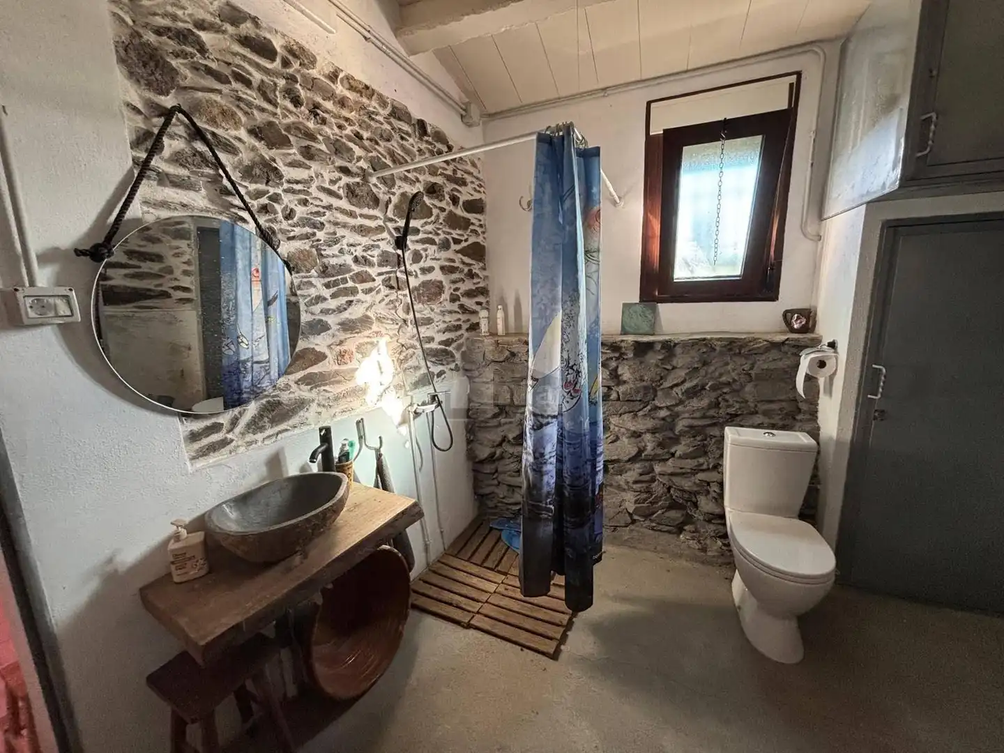 Baño de Finca rústica en venta en Segura de León con Jardín privado, Terraza y Amueblado