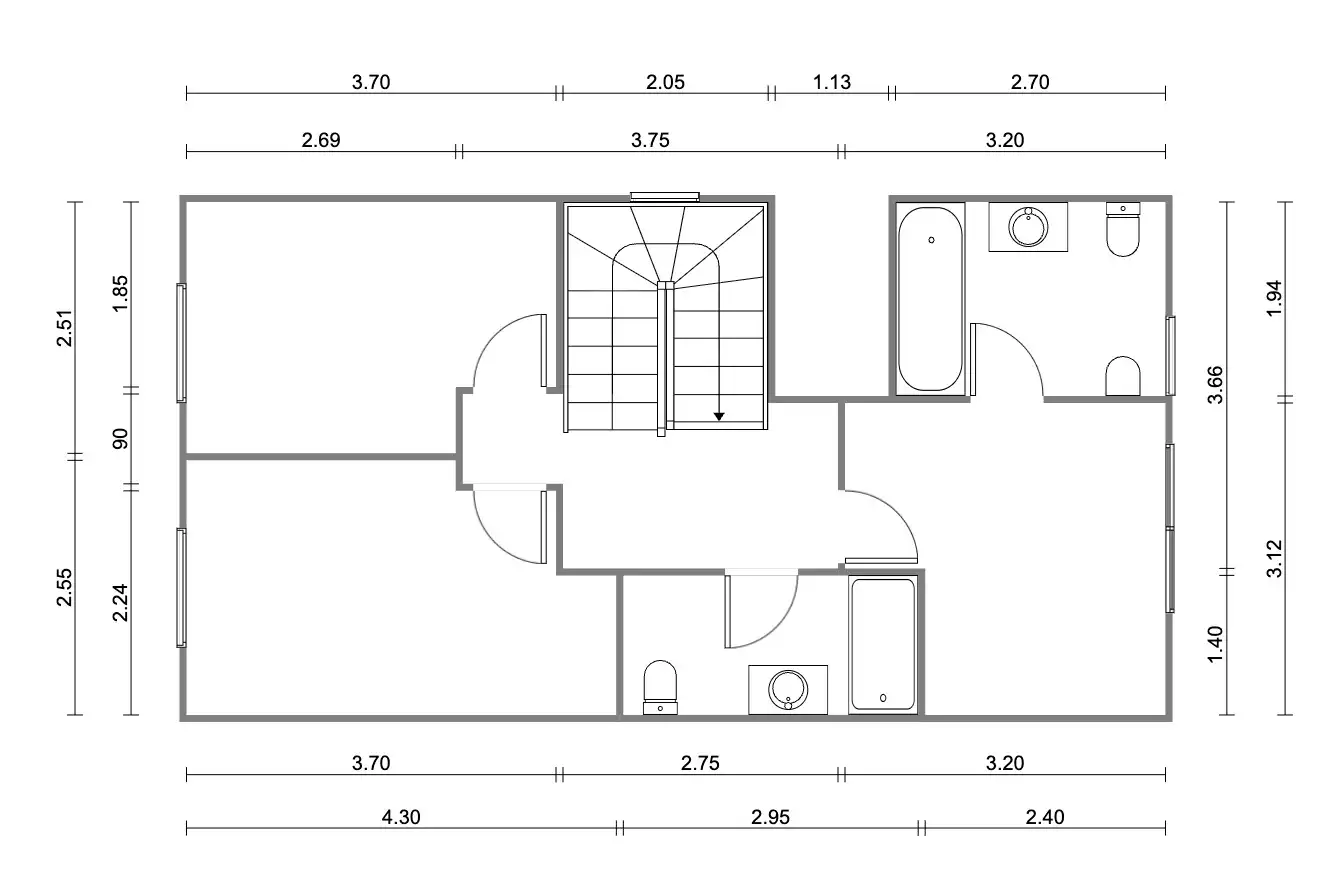Einfamilien-Reihenhaus zum Verkauf in El Masnou mit Klimaanlage, Heizung und Terrasse