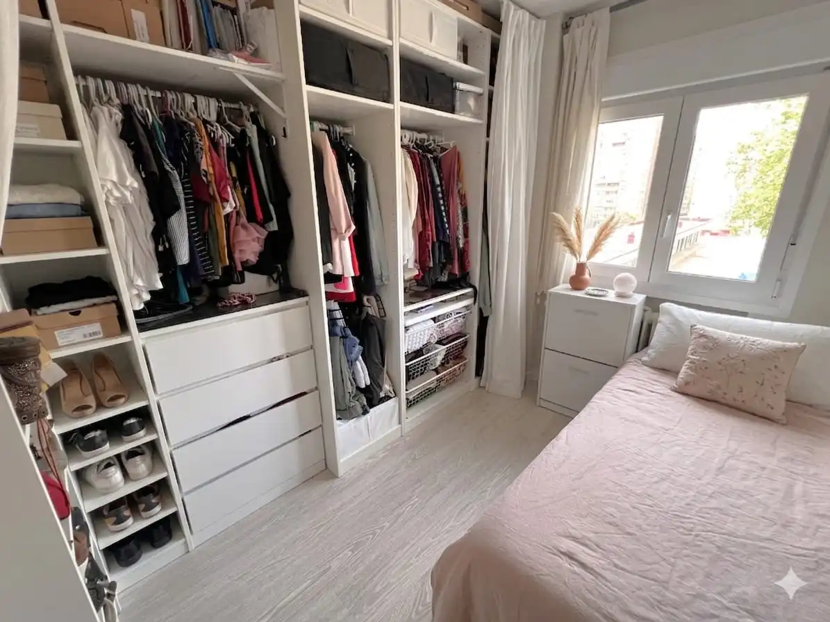 Bedroom of Flat for sale in Madrid  with Air Conditioner, Heating and Terrace
