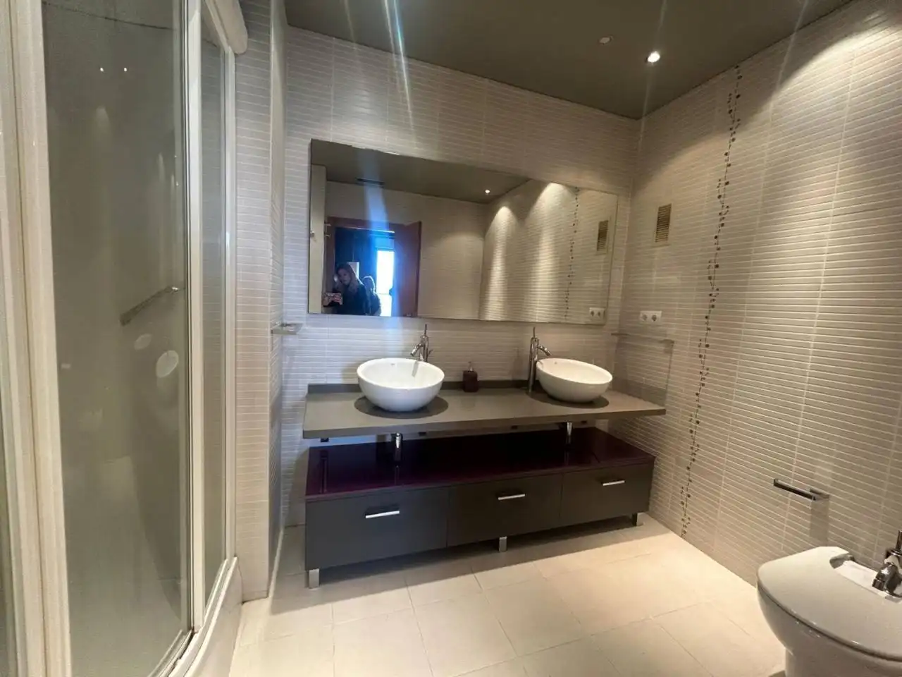 Badezimmer von Dachboden zum Verkauf in Castellón de la Plana / Castelló de la Plana mit Heizung, Terrasse und Abstellraum