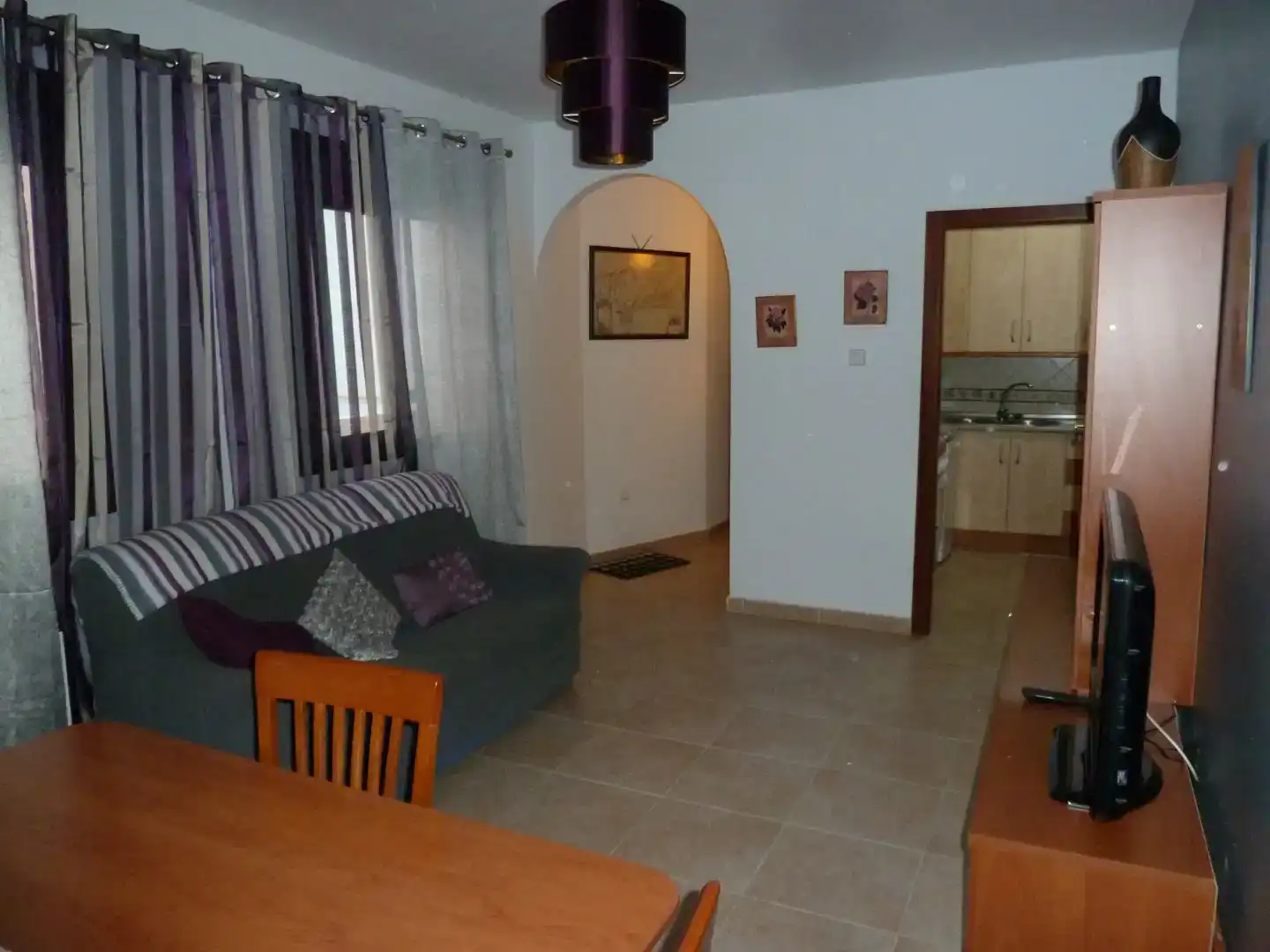 Living room of Flat for rent in Ronda  with Furnished