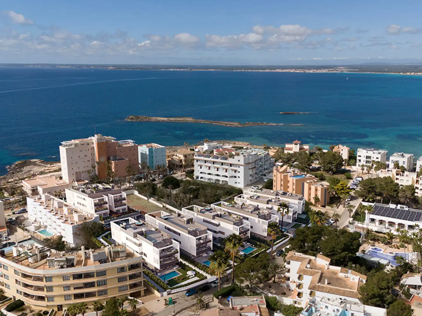 Vista exterior de Apartamento en venta en Ses Salines con Aire acondicionado, Calefacción y Terraza
