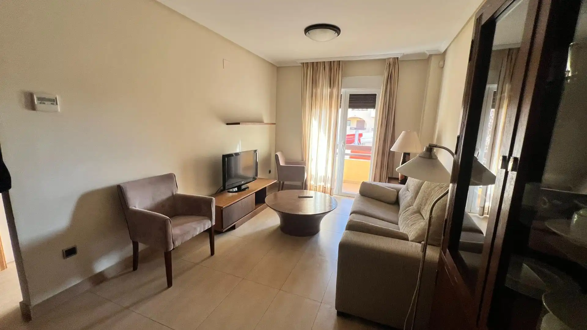 Living room of Apartments for sale in Los Alcázares  with Air Conditioner, Terrace and Furnished