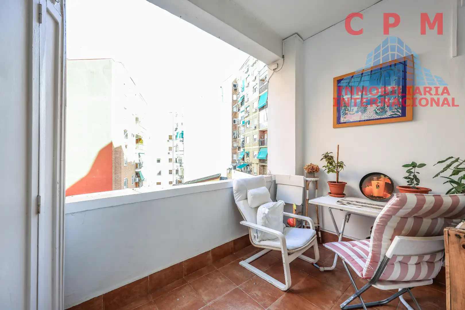 Terrasse von Wohnung zur Miete in Madrid mit Klimaanlage, Heizung und Parkett