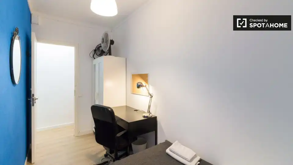 Habitación de Piso de alquiler en Barcelona con Aire acondicionado, Calefacción y Amueblado