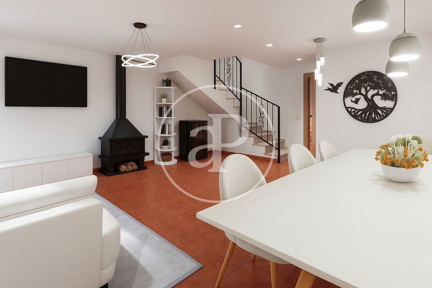 Sala de estar de Casa o chalet en venta en Turís con Aire acondicionado, Calefacción y Jardín privado