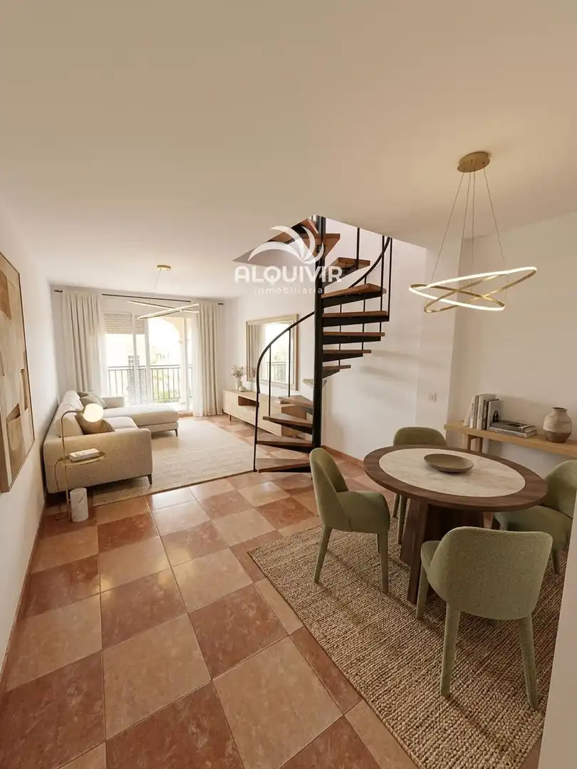 Living room of Duplex for sale in Almonte  with Terrace, Swimming Pool and Furnished