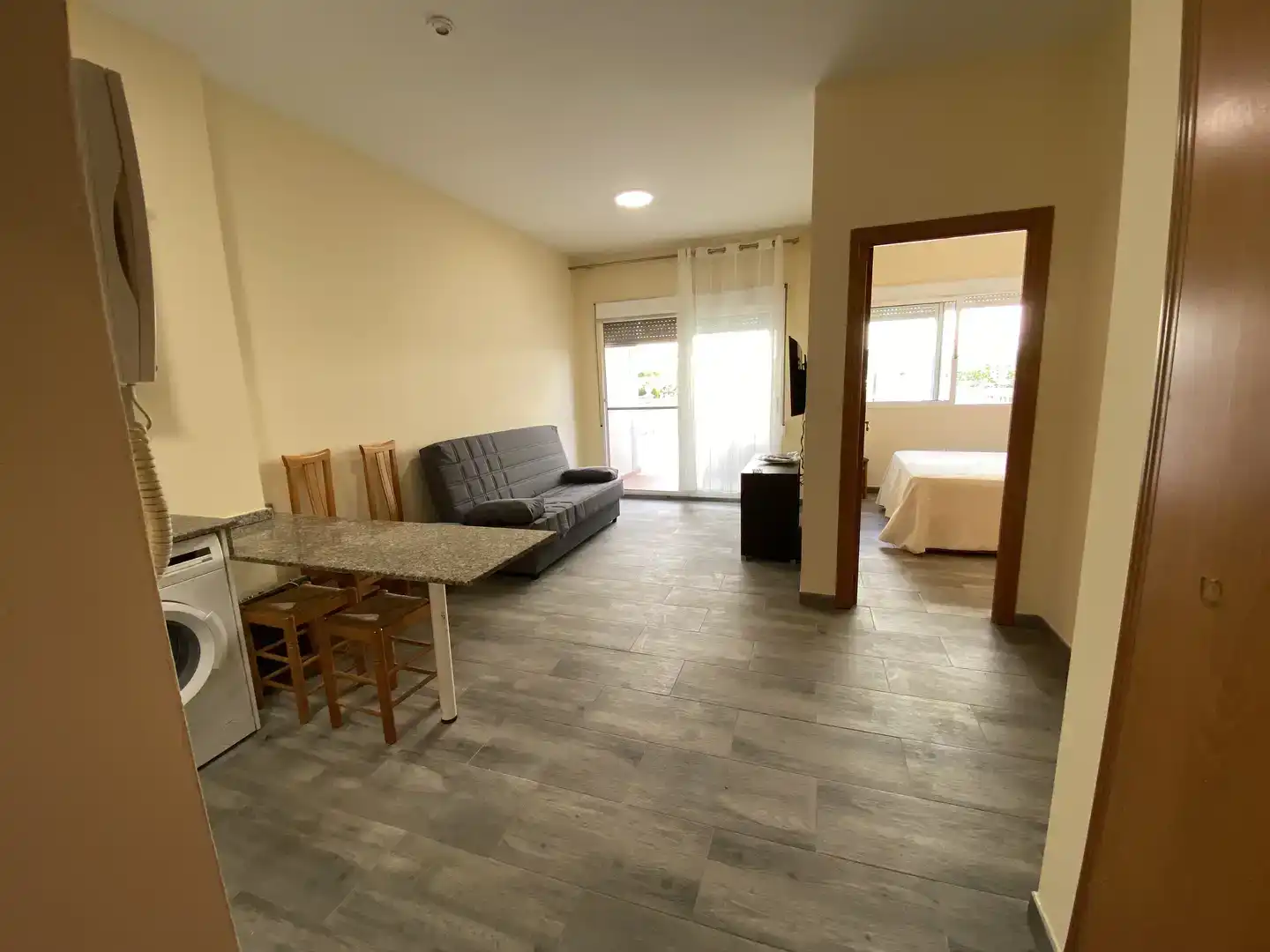 Wohnzimmer von Erdgeschoss zur Miete in Canet d'En Berenguer mit Klimaanlage und Balkon