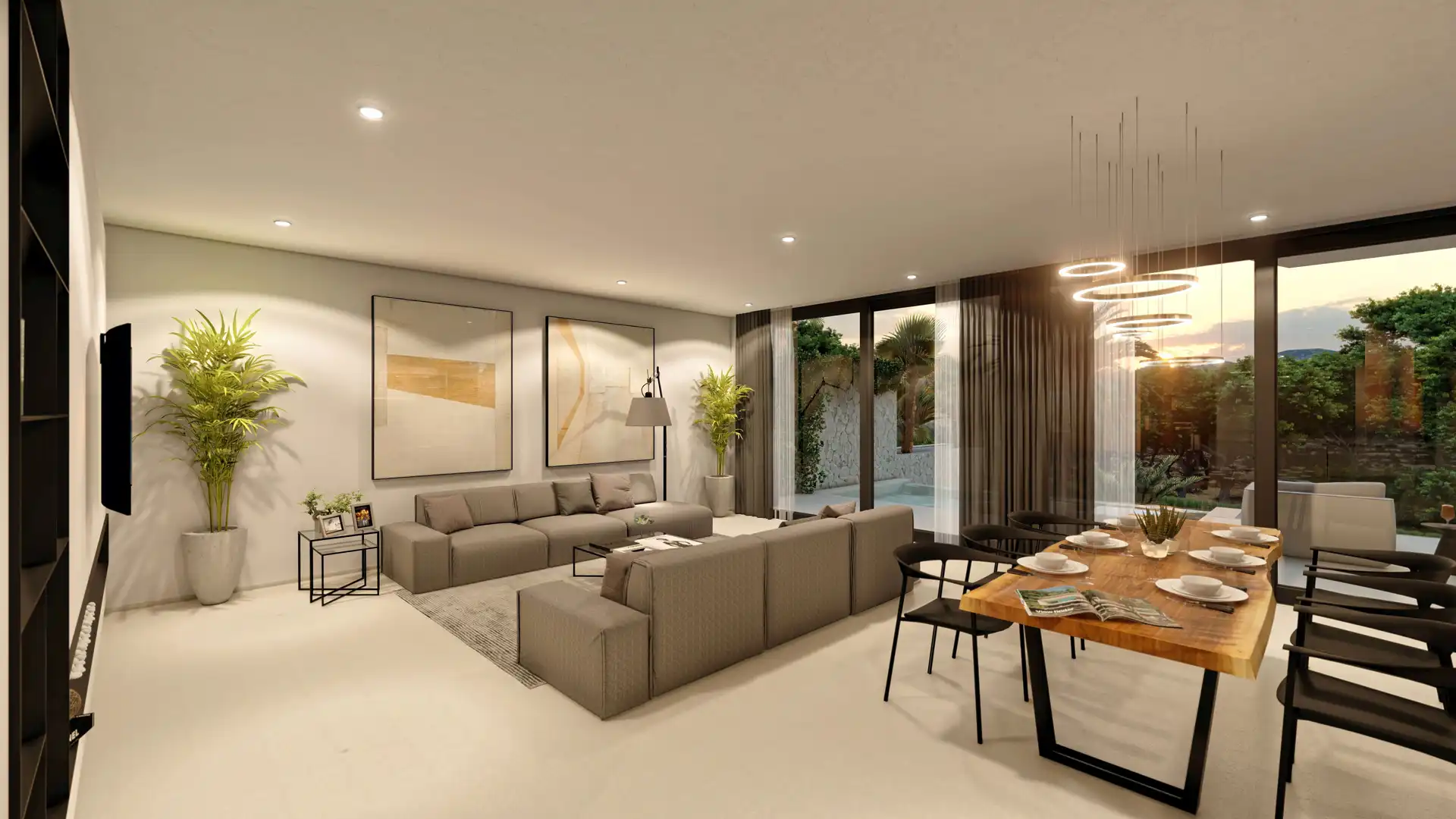 Sala de estar de Casa o chalet en venta en Altea con Jardín privado, Terraza y Trastero