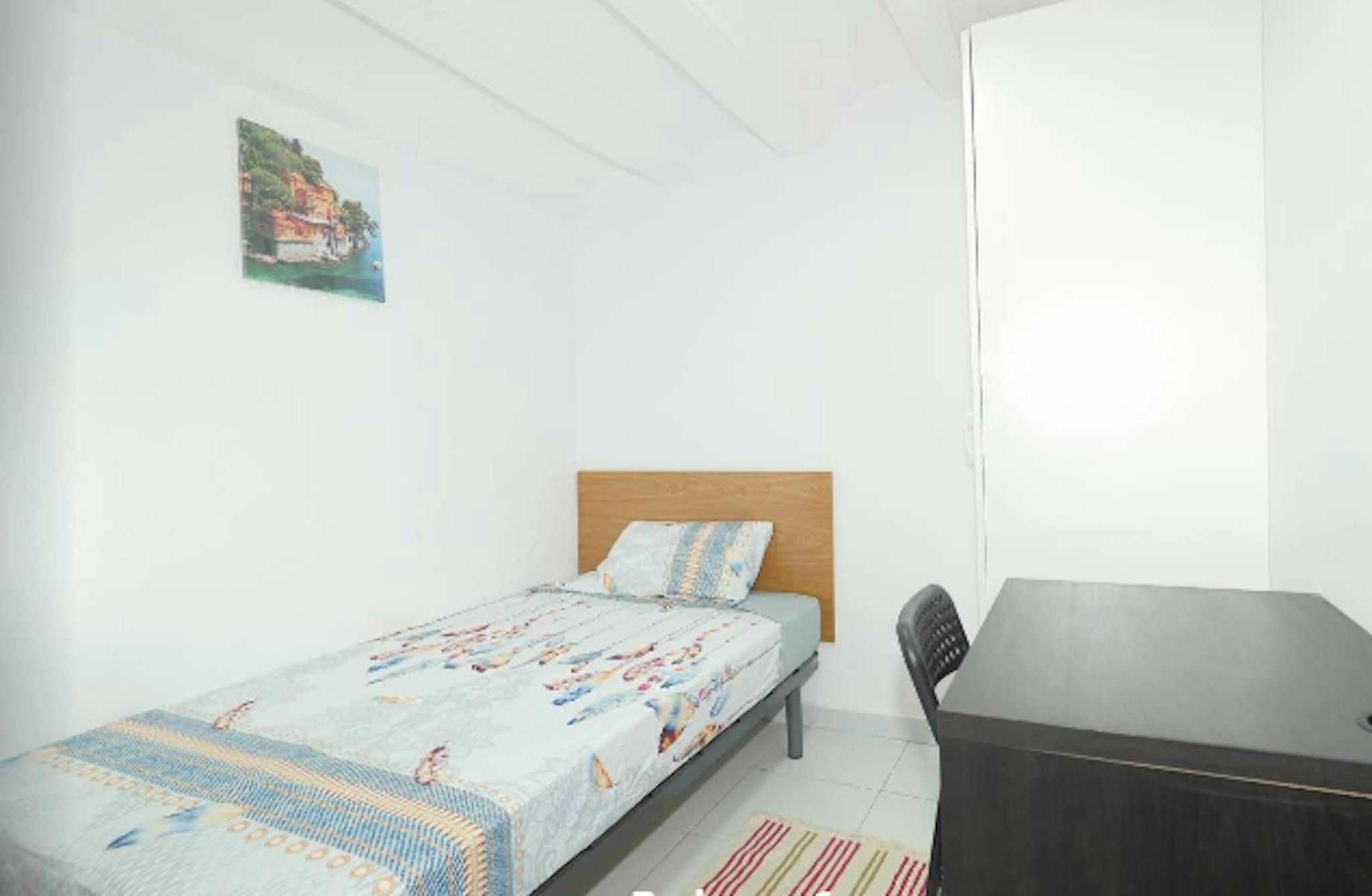 Bedroom of Flat to share in  Barcelona Capital  with Furnished and Washing machine