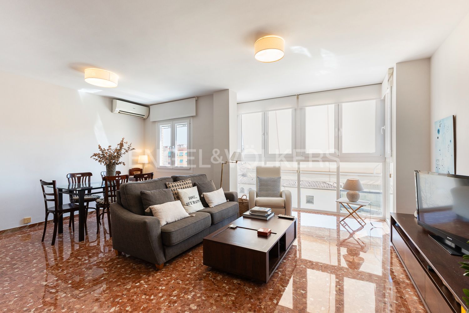 Sala d'estar de Apartament en venda en Moncada amb Aire condicionat, Calefacció i Balcó