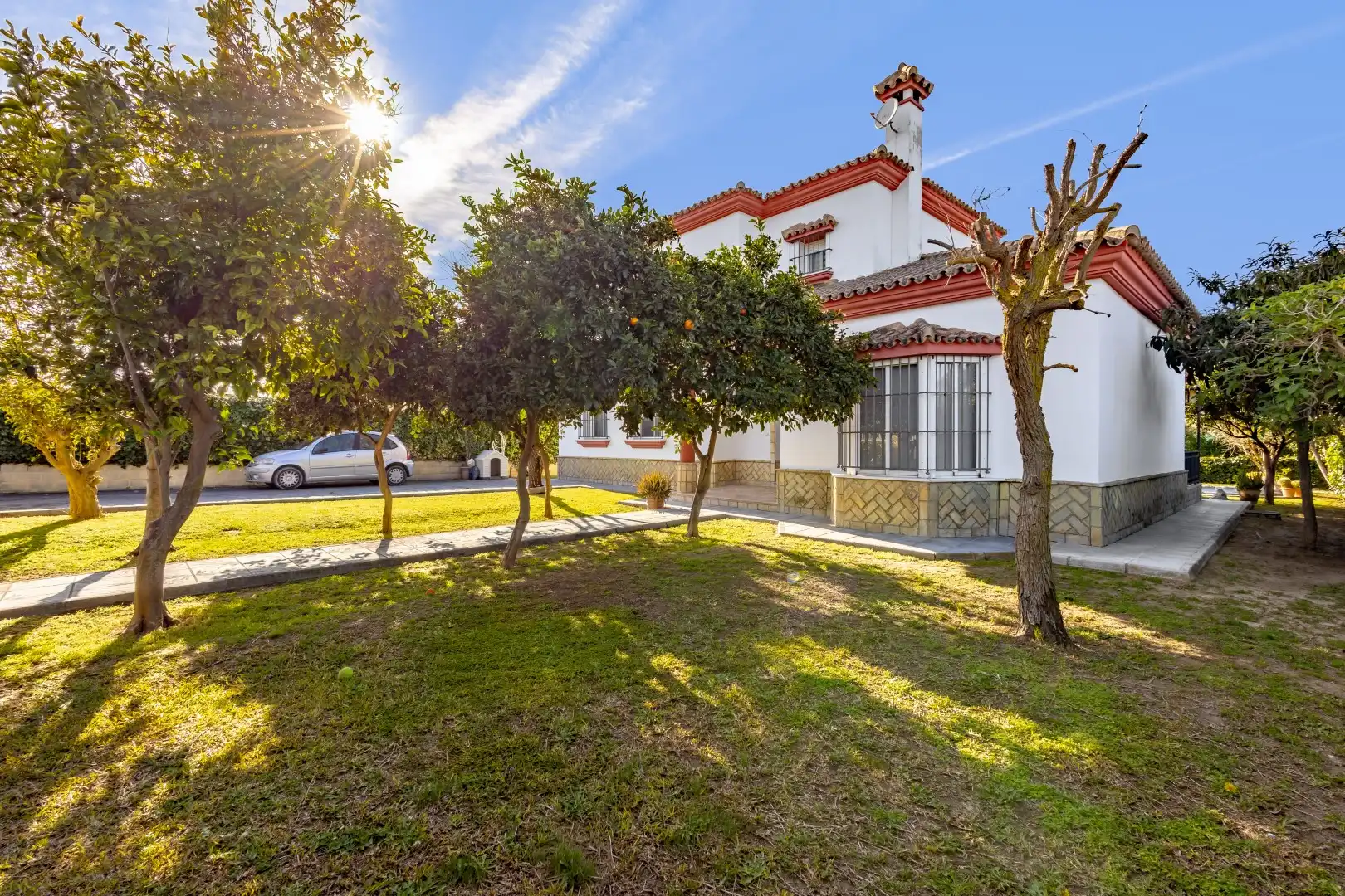 Exterior view of Houses for sale in El Puerto de Santa María  with Air Conditioner, Private garden and Terrace