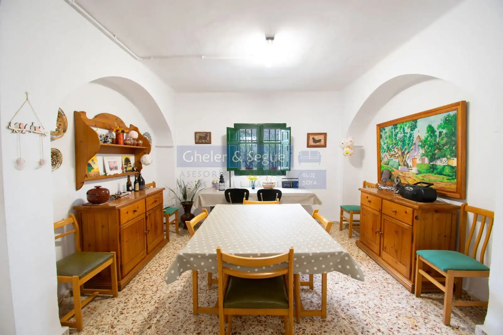 Comedor de Finca rústica en venta en Alfara de la Baronia con Calefacción y Terraza