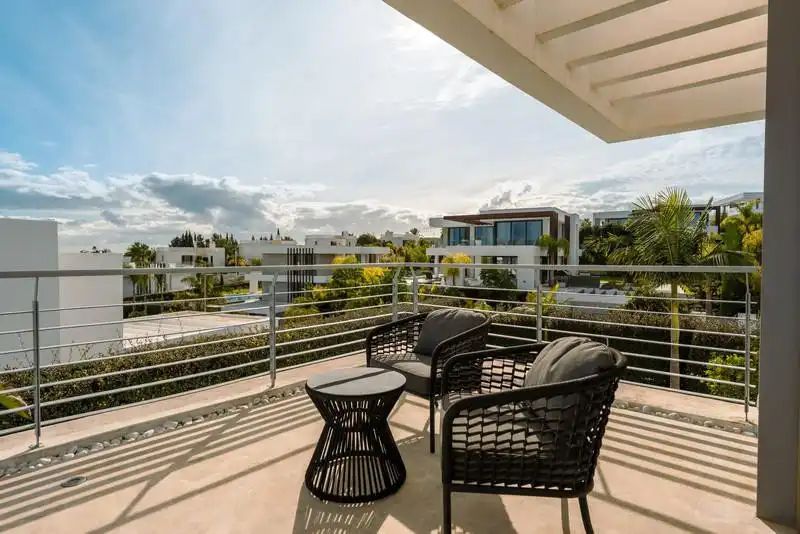 Terrassa de Casa o xalet de lloguer en Estepona amb Aire condicionat, Jardí privat i Terrassa