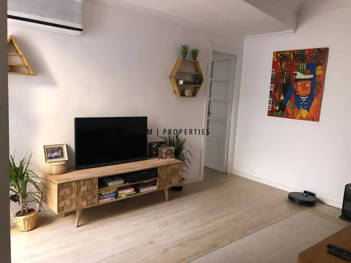 Wohnzimmer von Wohnung zur Miete in Valencia mit Klimaanlage, Heizung und Möbliert