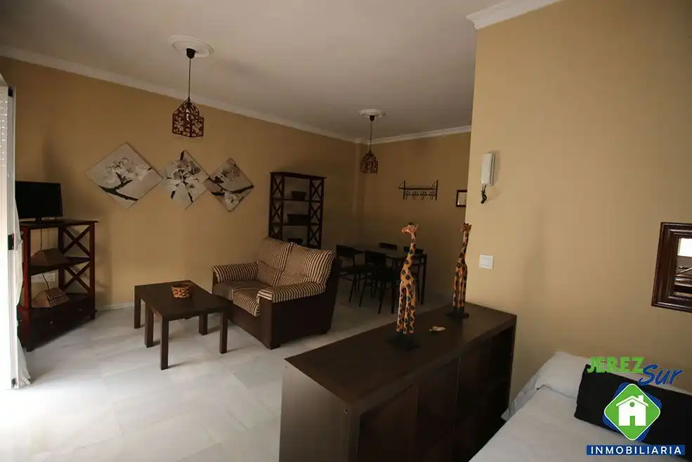 Sala de estar de Casa adosada en venta en Jerez de la Frontera con Aire acondicionado, Calefacción y Terraza