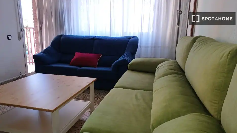 Living room of Flat for share in Murcia  with Air Conditioner, Heating and Furnished