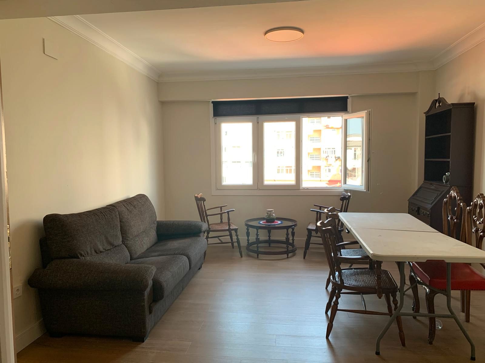 Living room of Flat to rent in Ferrol  with Heating, Furnished and Balcony