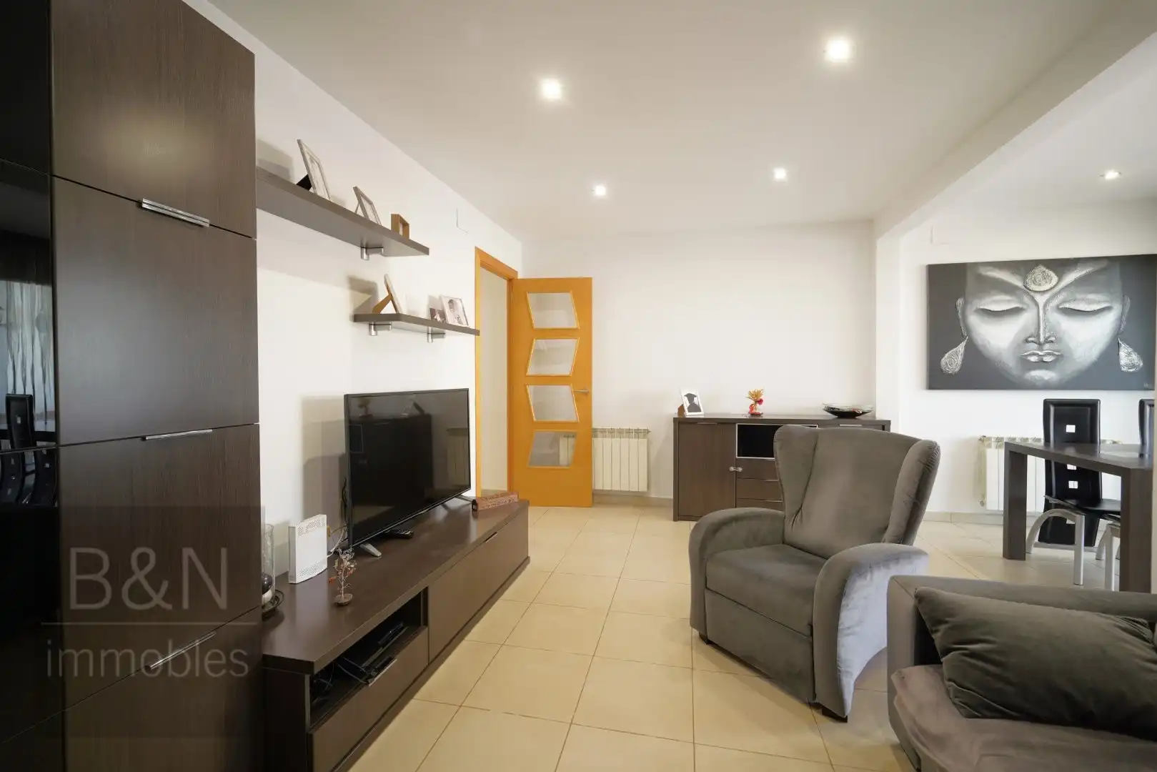 Sala de estar de Piso en venta en Terrassa con Calefacción, Terraza y Balcón