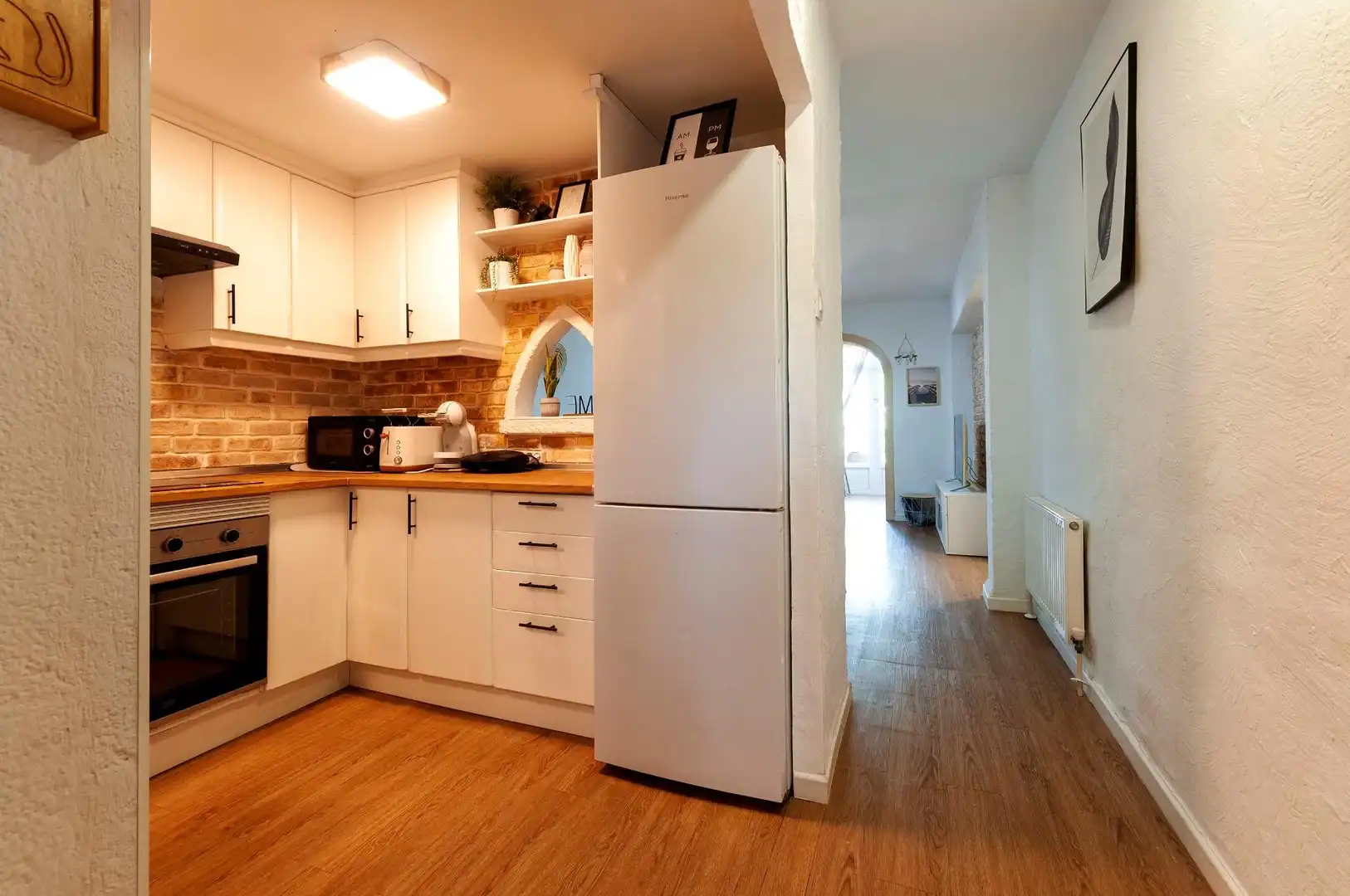 Cocina de Apartamento en venta en Jávea / Xàbia con Jardín privado, Terraza y Piscina comunitaria