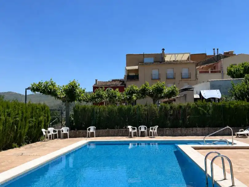 Swimming pool of Houses for sale in Planes, Alicante