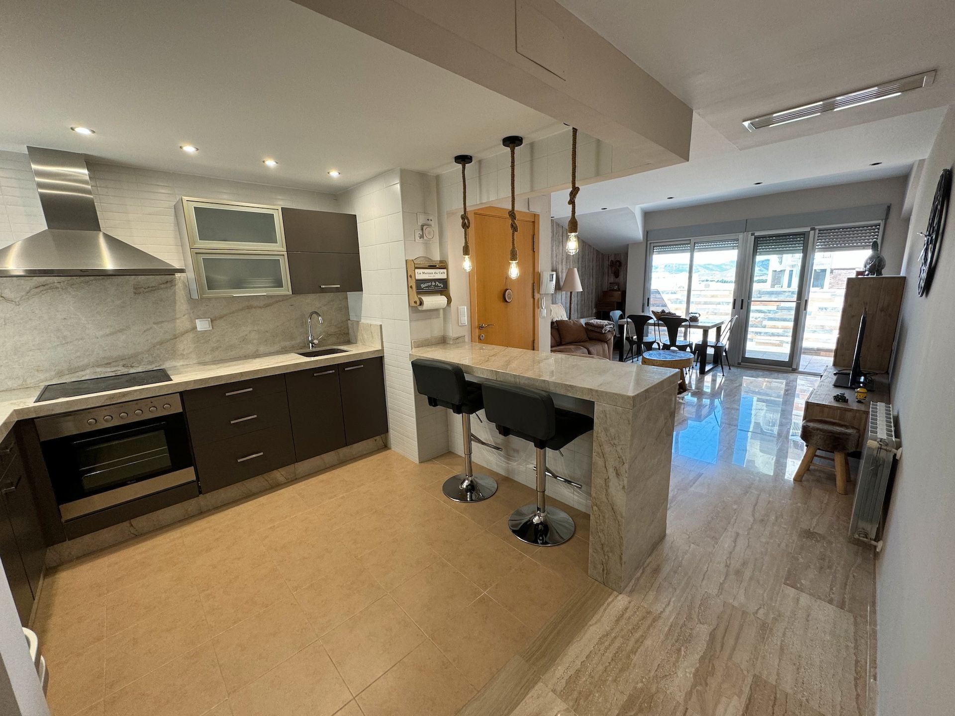 Kitchen of Attic for sale in Villena  with Air Conditioner, Heating and Terrace