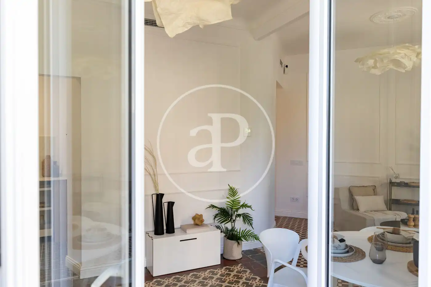 Schlafzimmer von Wohnung zum Verkauf in Barcelona mit Klimaanlage, Heizung und Balkon