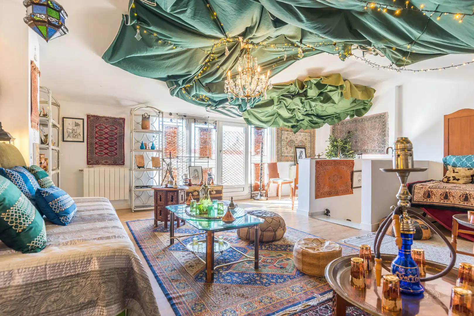 Sala d'estar de Casa adosada en venda en San Agustín del Guadalix amb Aire condicionat, Calefacció i Jardí privat