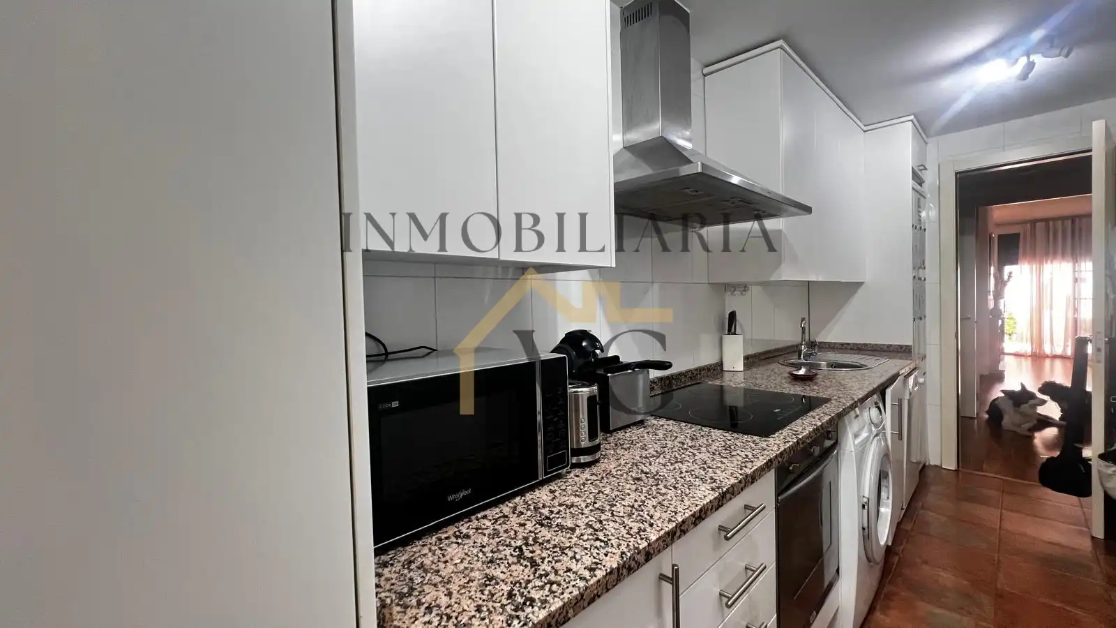 Kitchen of Flat for sale in Guillena  with Parquet flooring, Storage room and Swimming Pool
