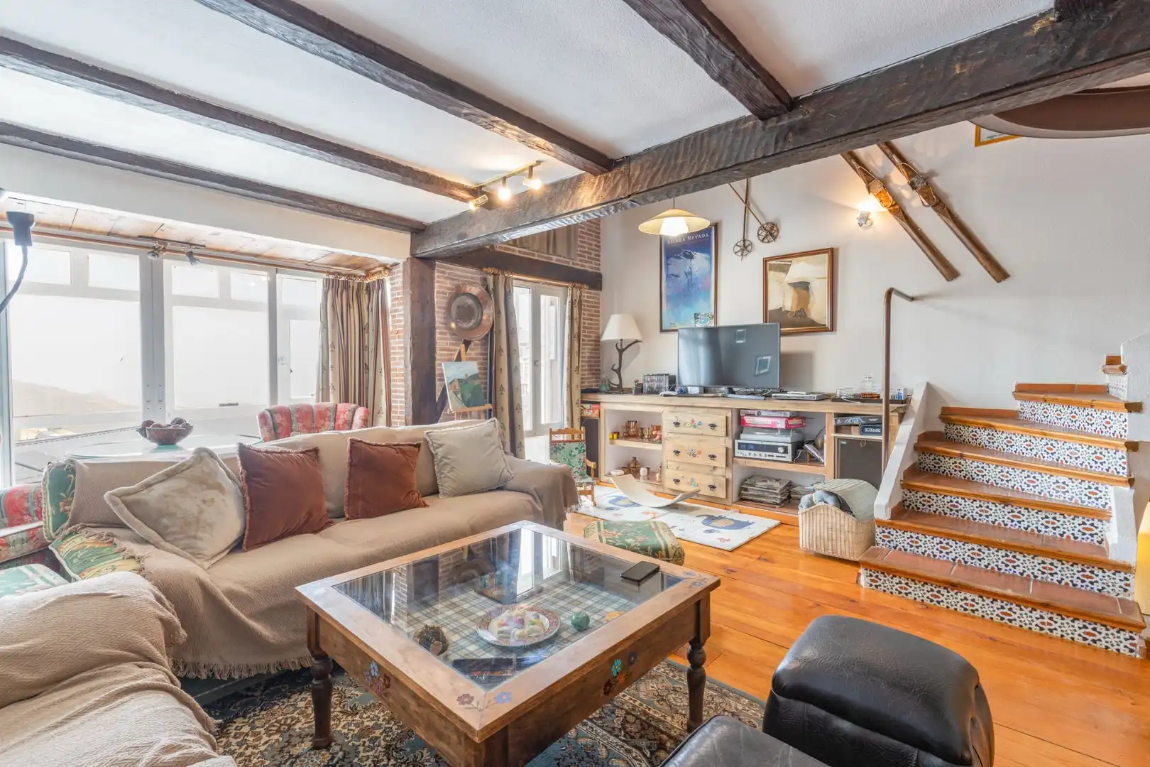 Sala de estar de Casa o chalet en venta en Sierra Nevada con Calefacción, Trastero y Amueblado