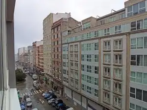 Vista exterior de Pis de lloguer en A Coruña Capital  amb Parquet, Moblat i Forn