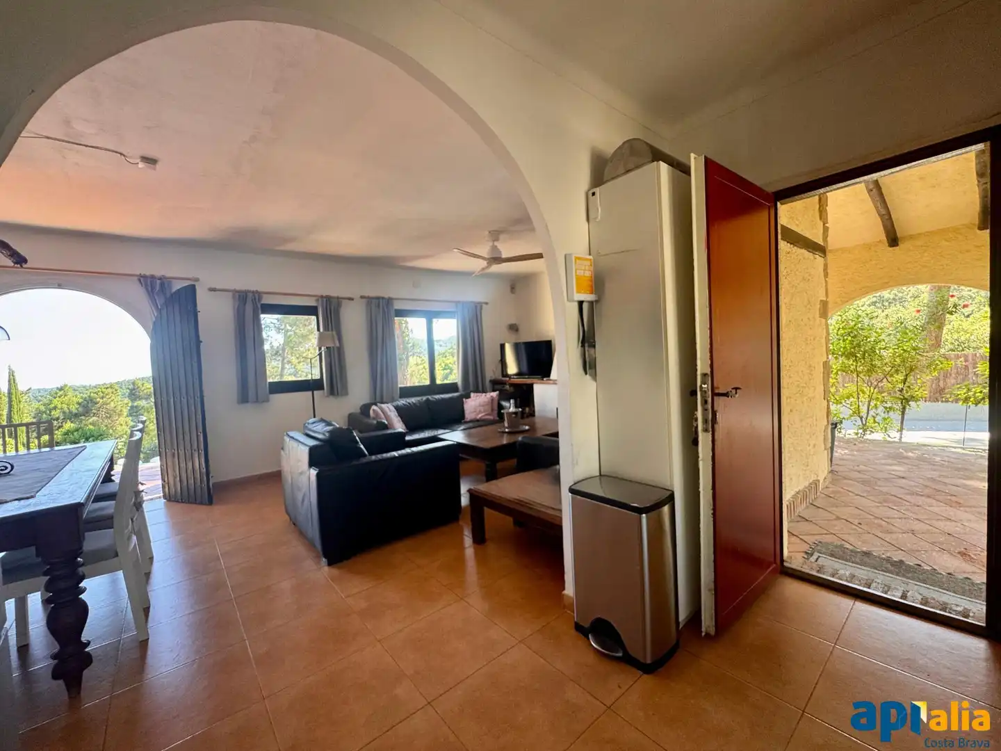 Sala d'estar de Casa o xalet en venda en Lloret de Mar amb Aire condicionat, Calefacció i Jardí privat