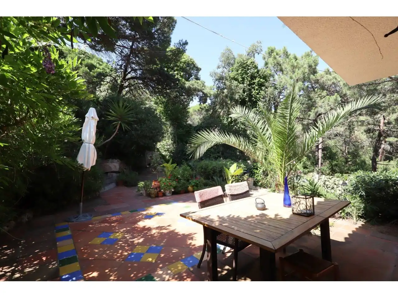 Terrace of Detached homes for sale in Lloret de Mar  with Air Conditioner, Heating and Private garden